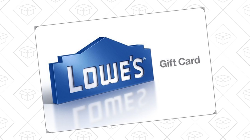 $100 Lowe’s Gift Card, $90. Limit three per customer.
